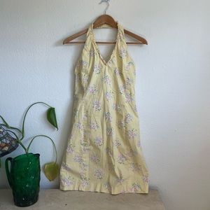Vintage Ralph Ralph Lauren Pastel Floral Halter Dress